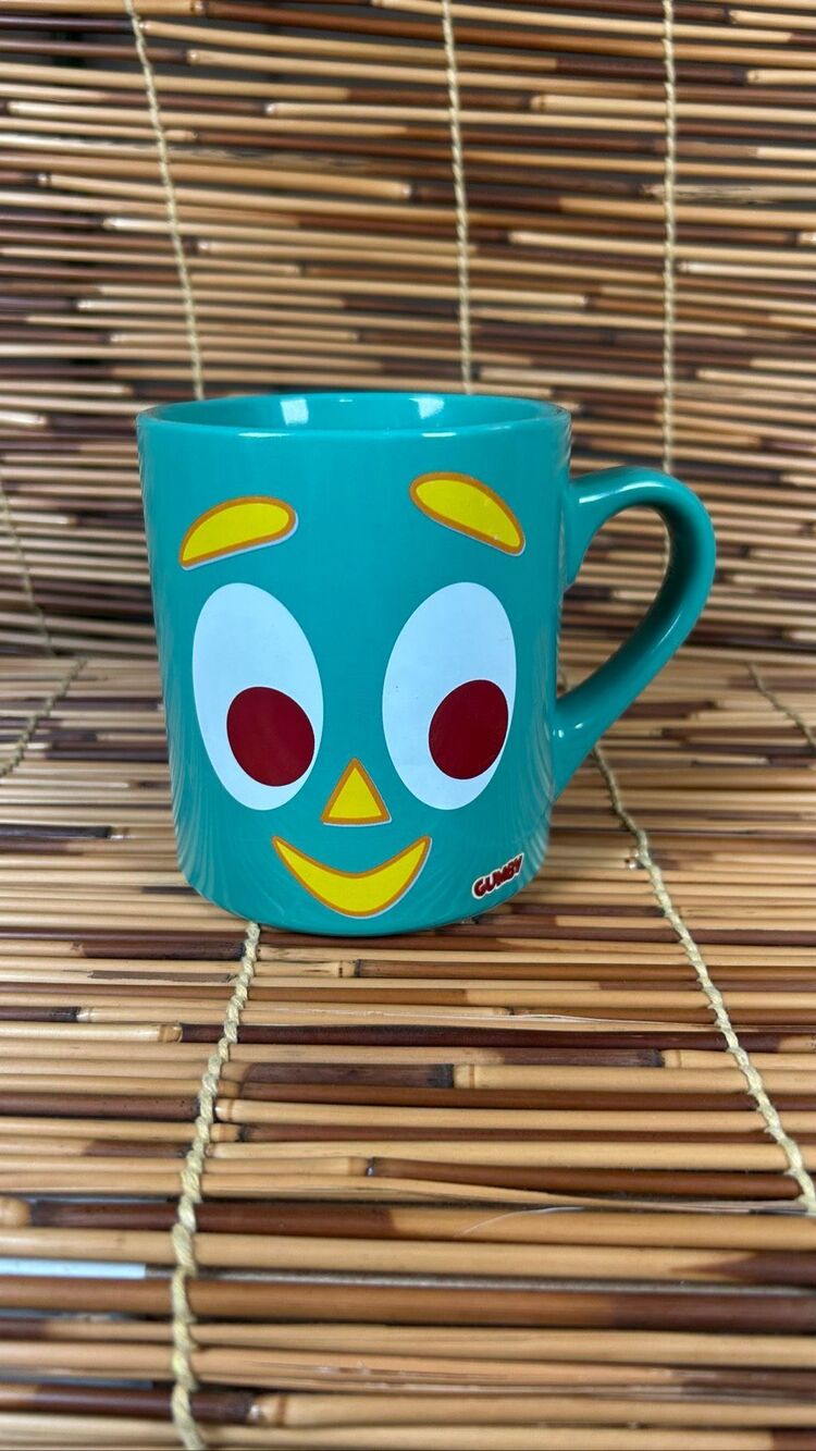 Gumby Face Coffee Mug Green 2012 Prema Toy Co Silver Buffalo 12oz Cup